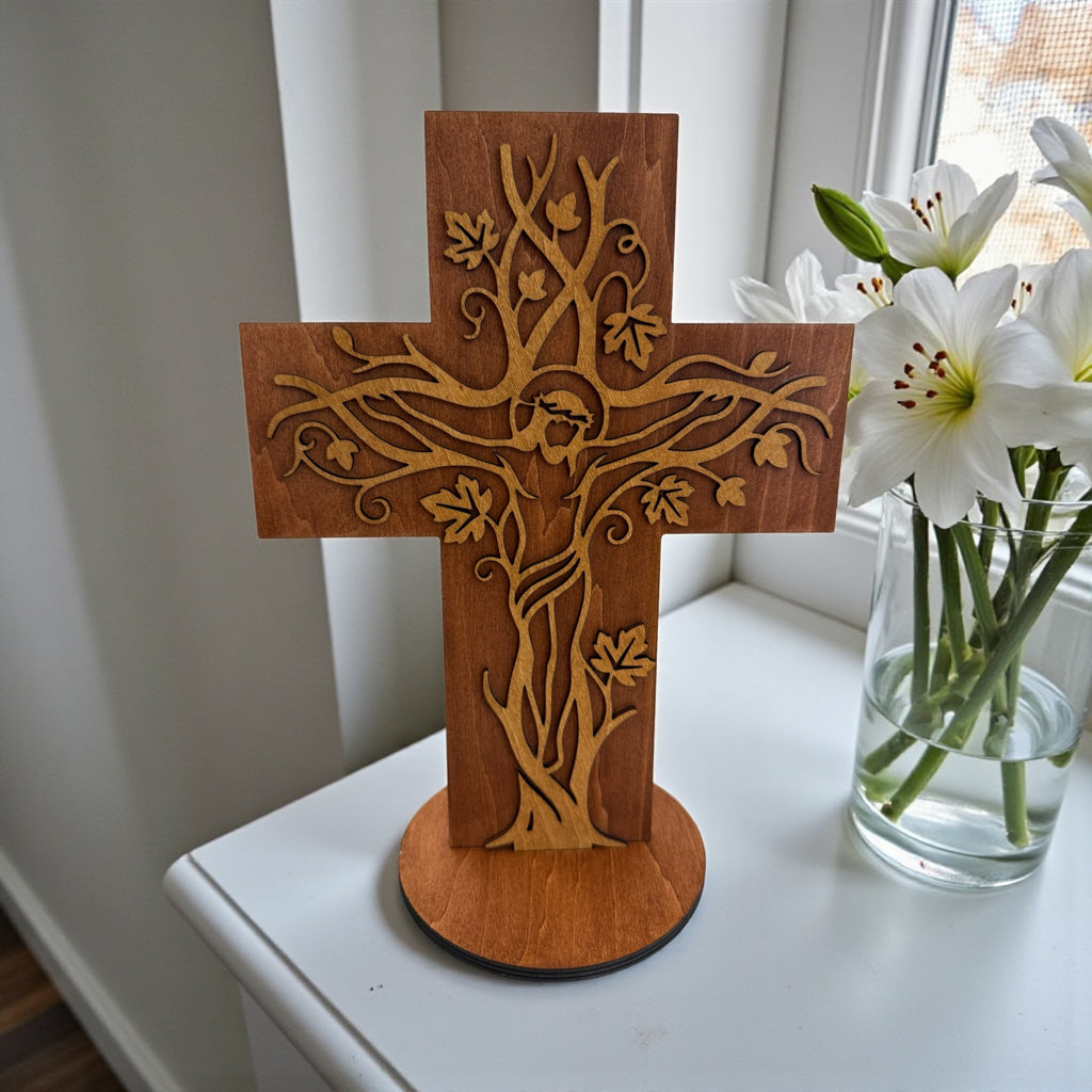 Jesus Cross, 11" H x 8.5" W