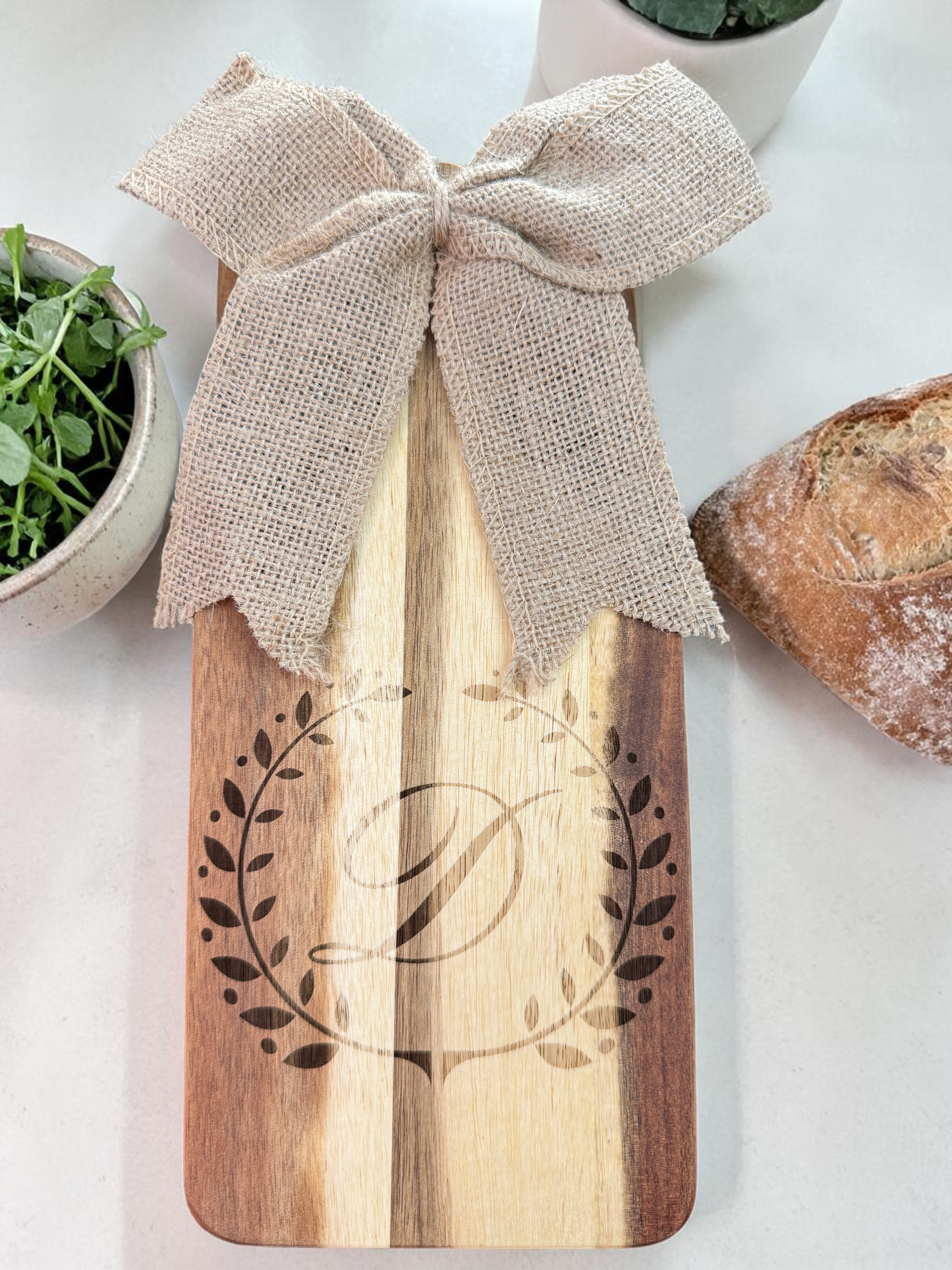 Monogrammed Charcuterie Set