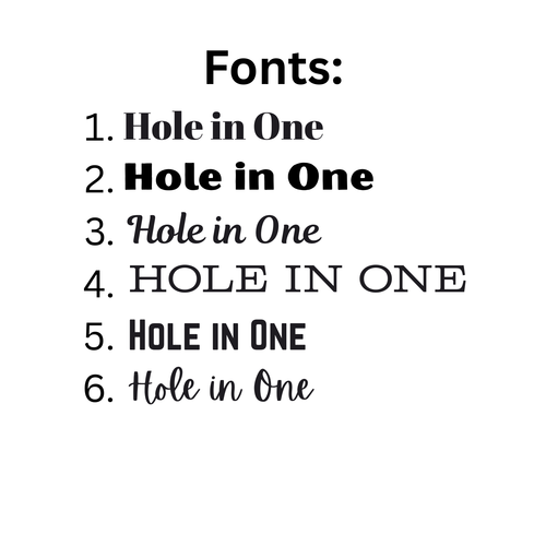 "Hole In One" Golf Towel