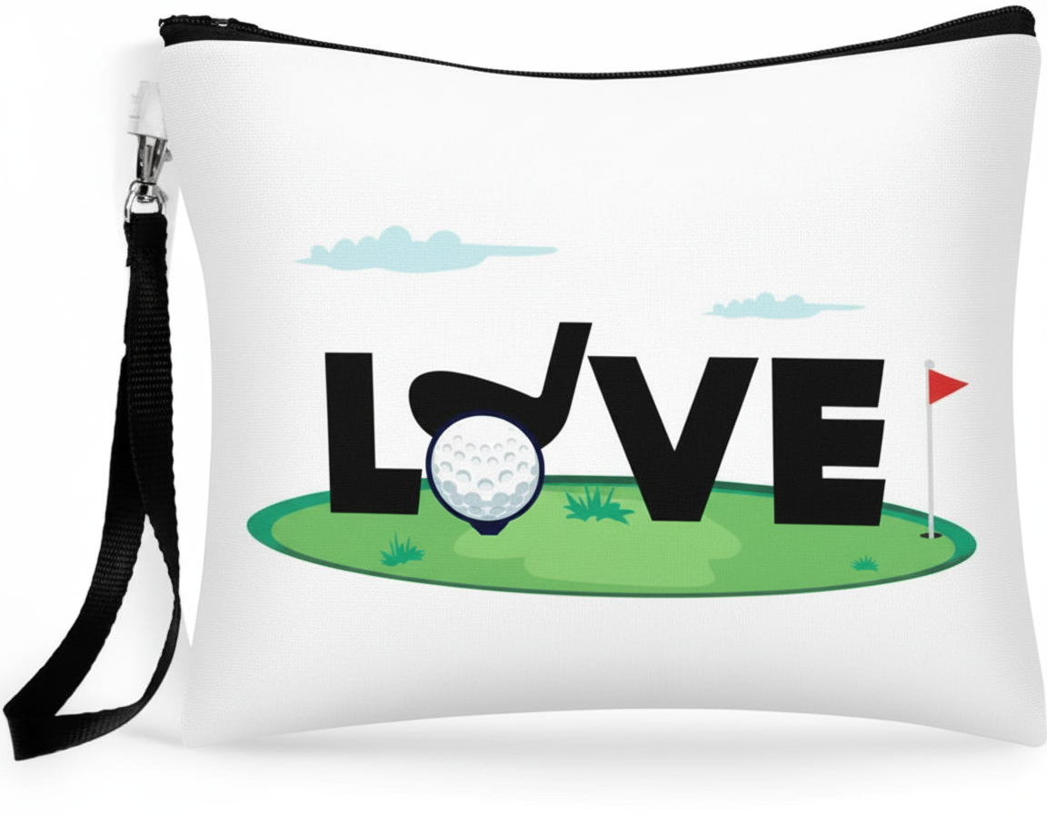 Golf Tee Wristlet Pouch