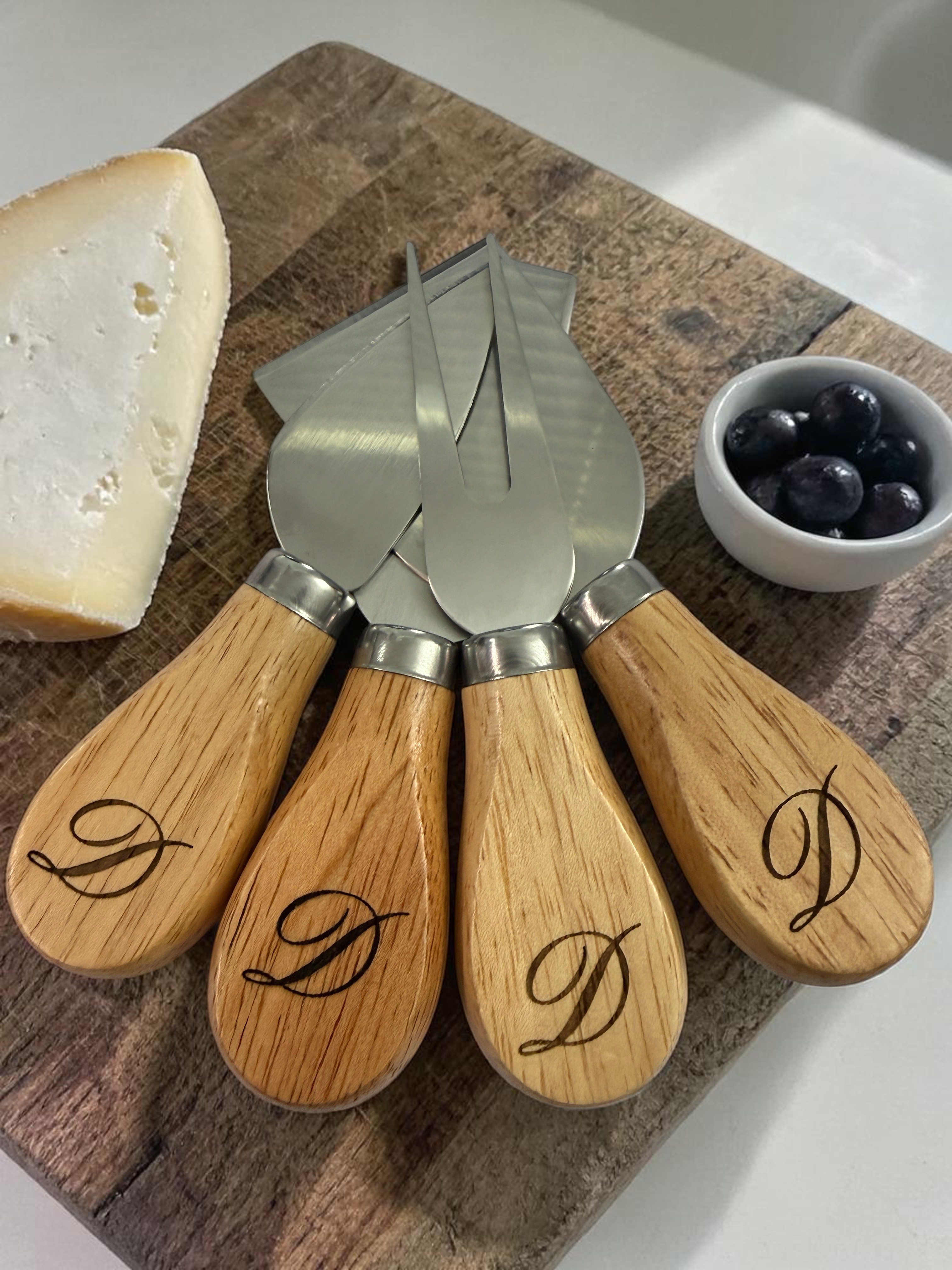 Monogrammed Charcuterie Set